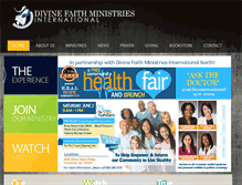 Tablet Screenshot of divinefaith.org